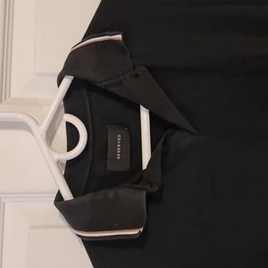 Reserved black polo shirt